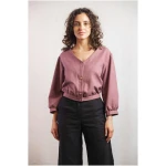 Jyoti Fair Works Damen vegan Bluse Sahay Dusty Pink