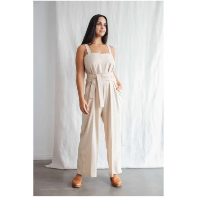 Jyoti Fair Works Damen vegan Jumpsuit Suvan Sand