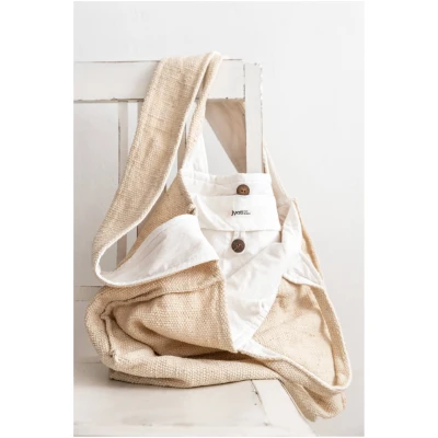 Jyoti Fair Works Damen vegan Shopper Saajan Creme