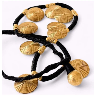 KIKOONI Dokra Kette "Groovy Shields"