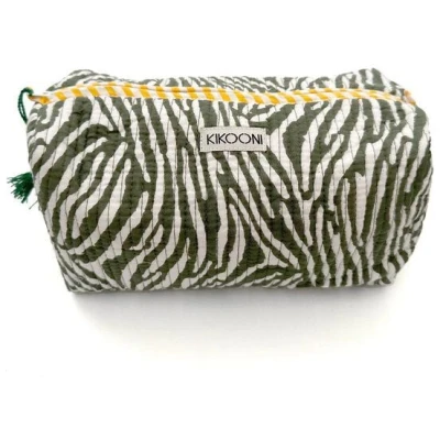 KIKOONI handgefertigte Kosmetiktasche "Desert Zebra"