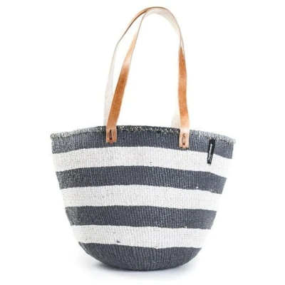 KIONDO Tasche - Stripes - Sisal Umhängetasche - Upcycling - Mifuko