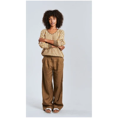 KOMODO Damen vegan Hose Lion Khaki
