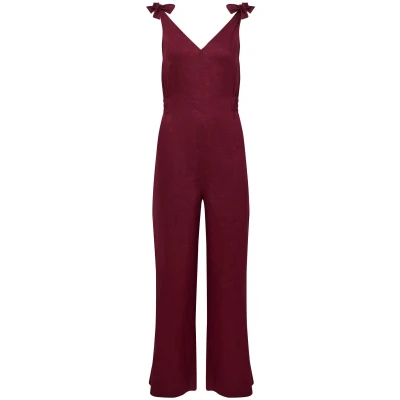 KOMODO Damen vegan Jumpsuit Floss Berry