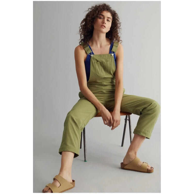 KOMODO Damen vegan Latzhose Joy Khaki Grün