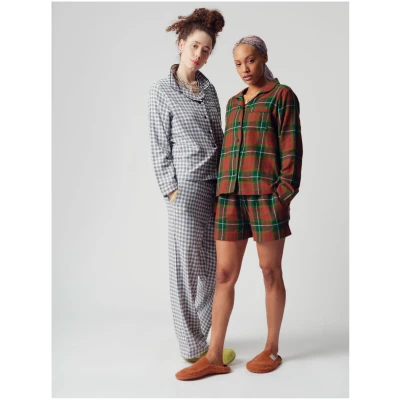 KOMODO Damen vegan Pyjama Mit Shorts Jim Jam Womens Weiß