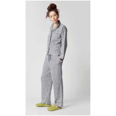 KOMODO Damen vegan Pyjama Set Jim Jam Frauen Weiß