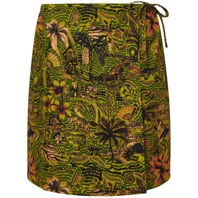 KOMODO Damen vegan Rock Solstice Tropical Print Grün