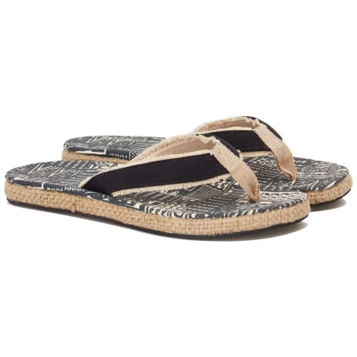 KOMODO Herren vegan Flip-Flops Tapa Schwarz