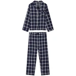 KOMODO Herren vegan Pyjama Set Jim Jam Herren Gots Biologisch Baumwolle Dark Navy