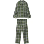 KOMODO Herren vegan Pyjama Set Jim Jam Herren Gots Biologisch Baumwolle Tannengrün