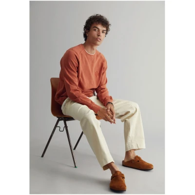 KOMODO Herren vegan Sweatshirt Herren Anton Clay Orange