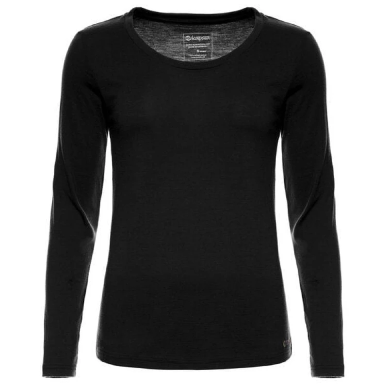 Kaipara - Merino Sportswear Merino Shirt Langarm Regularfit 200 weiter Halsausschnitt Damen