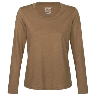 Kaipara - Merino Sportswear URBAN Merino Longsleeve Damen Regular 200 weiter Halsausschnitt