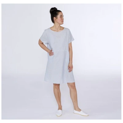 Kaipara - Merino Sportswear URBAN Wolle-Leinen Kleid kurz "Onesize"