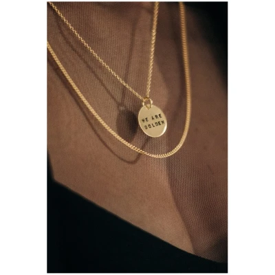 Kette We Are Golden Messing