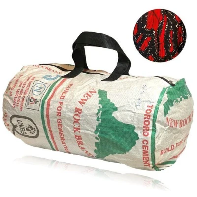 Kimuli Handgenähte Sporttasche & Reisetasche aus recycelten Zementsäcken