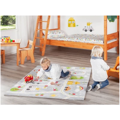 Kinderteppich Bio-Baumwolle "Spielstraße" Maße ca. 114 x 160 x 1,5 cm