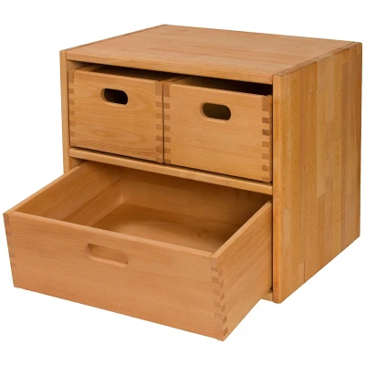 Kinderzimmer Regal, Buche Massivholz, geölt B: 54,5 x H: 46,5 x T: 40 cm