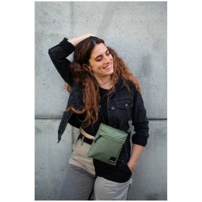 Kintobe Damen vegan Umhängetasche Bob Olive Leaf