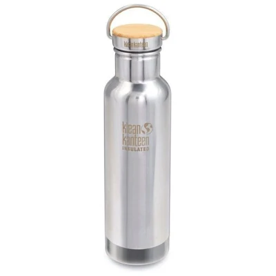 Klean Kanteen Edelstahl Isolierflasche Reflect 592ml Bambus-Schraubverschluss