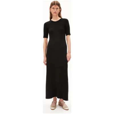 Kleid Strick Laaniaas Schwarz