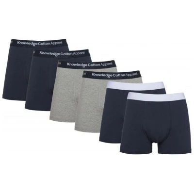 KnowledgeCotton Apparel 6er Pack Boxershorts - 6 pack solid colored underwear - GOTS/Vegan