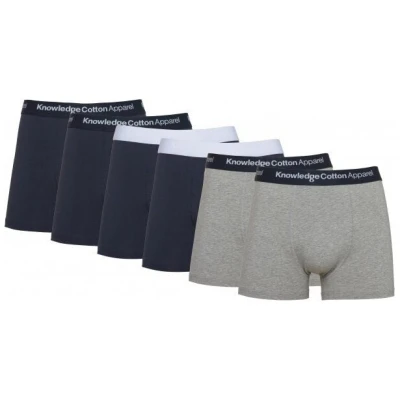 KnowledgeCotton Apparel 6er Pack Boxershorts - 6 pack solid colored underwear - GOTS/Vegan