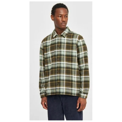 KnowledgeCotton Apparel Flanell-Overshirt - Big checked heavy flannel overshirt - aus Bio-Baumwolle