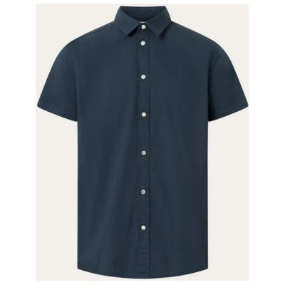 KnowledgeCotton Apparel Herren Kurzarm-Hemd reine Bio-Baumwolle