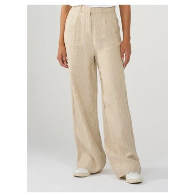 KnowledgeCotton Apparel Leinenhose - POSEY Wide Pants - aus Bio Leinen