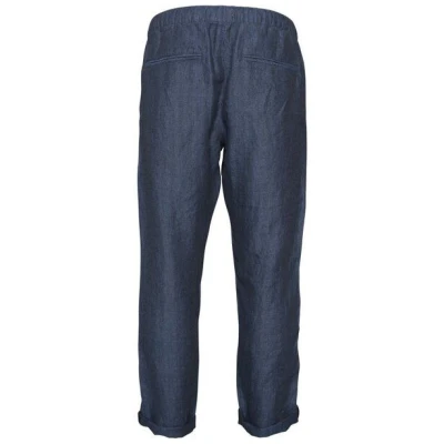 KnowledgeCotton Apparel Loose Pant Fishbone Leinen-Struktur