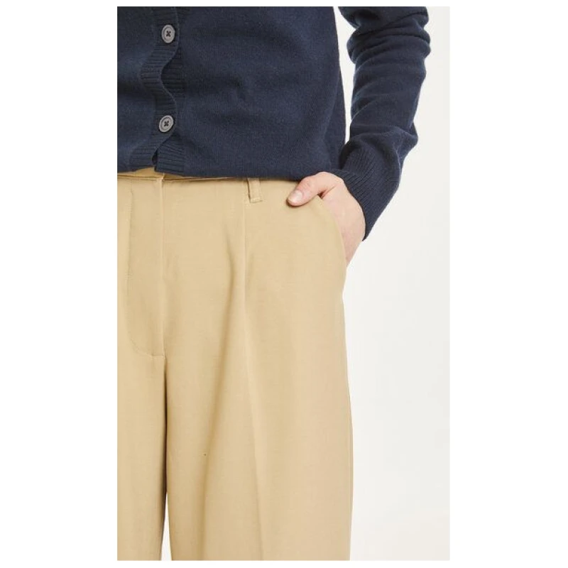 KnowledgeCotton Apparel Stoffhose - POSEY - aus recyceltem Polyester