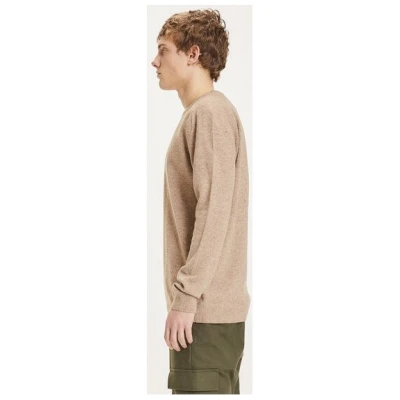 KnowledgeCotton Apparel Strickpullover - Basic O-Neck Knit - aus Bio-Wolle