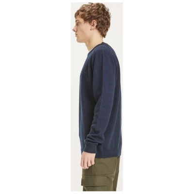 KnowledgeCotton Apparel Strickpullover - FIELD o-neck knit - aus Bio-Lammwolle