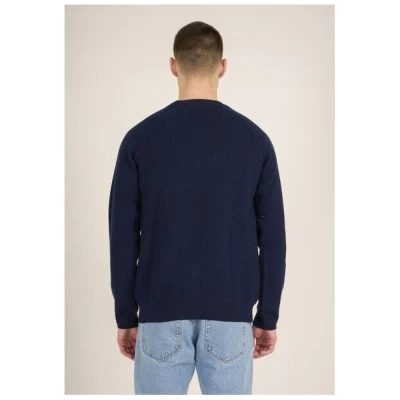 KnowledgeCotton Apparel Strickpullover - O-neck merino wool rib knit - aus Bio-Wolle