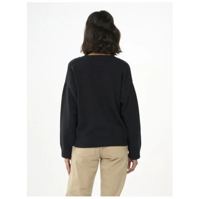 KnowledgeCotton Apparel Strickpullover mit V-Ausschnitt aus Bio-Baumwolle