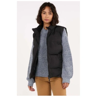 KnowledgeCotton Apparel Weste für Frauen - Puffer Vest - aus Recyceltem Polyester