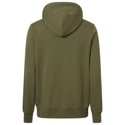 KnowledgeCotton Apparel Zip sweatjacke - Zip Hood Kangaroo Badge Sweat - aus biologisch angebauter Baumwolle