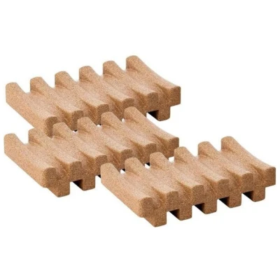 Kork-Deko 3er-Pack Seifenablage aus Kork | Kork-Seifenschale | 13,5x8x3cm