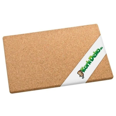 Kork-Deko Badematte aus Kork | Bodenmatte für Bad, Wellness und Spa | 45x30 cm