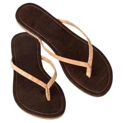 Kork-Deko Flip Flops | Zehentrenner aus Kork - Größe EU 36 - 41 (Damen)