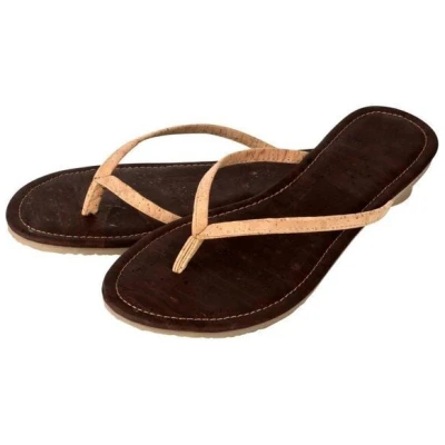 Kork-Deko Flip Flops | Zehentrenner aus Kork - Größe EU 36 - 41 (Damen)