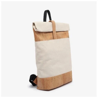 Kork-Deko Modischer Freizeit- und Businessrucksack | Wickelrucksack