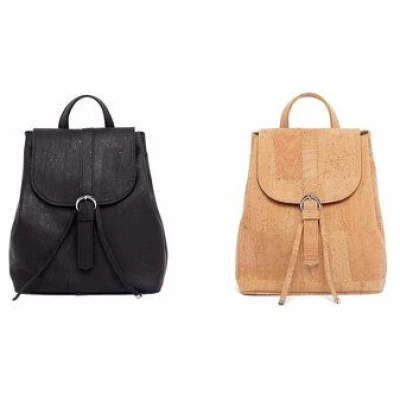 Kork-Deko Rucksack aus Kork - Schwarz oder Beige