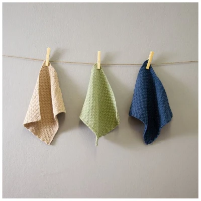 Kumanu - von Natur aus gut gestricktes Spültuch "Wischwilli" aus Baumwolle, 23x23cm