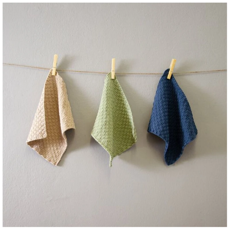 Kumanu - von Natur aus gut gestricktes Spültuch "Wischwilli" aus Baumwolle, 23x23cm