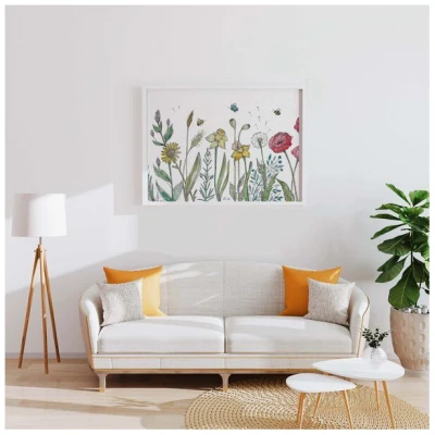 Kunstdruck "Blumenwiese" von LIGARTI | A4, A3 oder A2 | Wandbild | Poster | Kunst