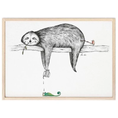 Kunstdruck "Faultier" von LIGARTI | A4, A3 oder A2 | Wandbild | Poster | Kunst