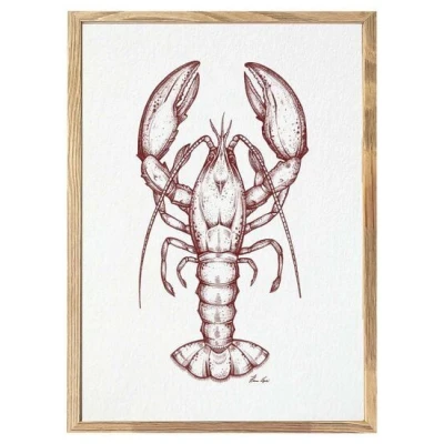 Kunstdruck "Hummer" von LIGARTI | A4, A3 oder A2 | Wandbild | Poster | Kunst